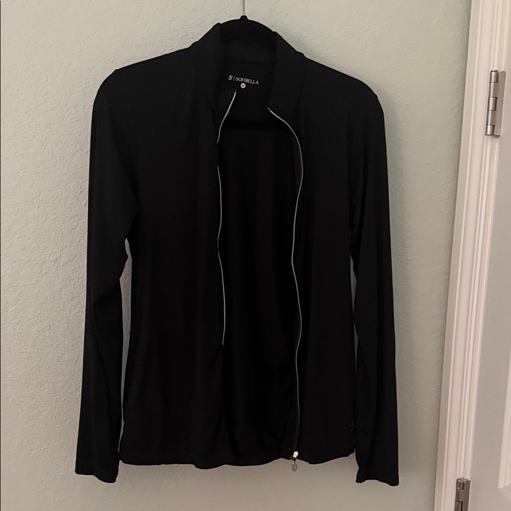 SofiBella Black Zip-up jacket